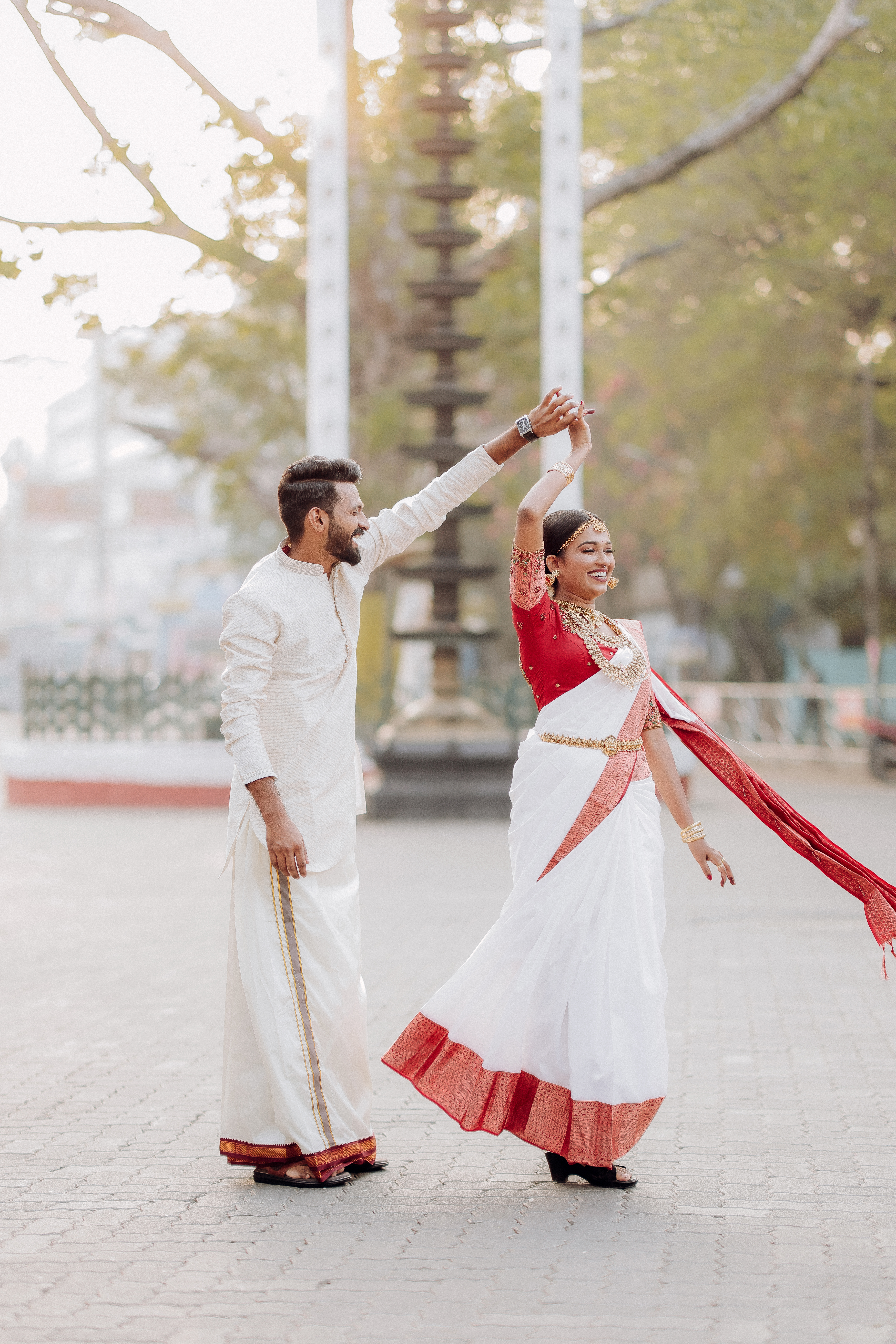 Romantic destination wedding photograph
